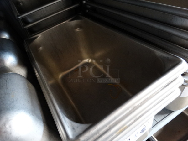 8 Stainless Steel 1/3 Size Drop In Bins. 1/3x6. 8 Times Your Bid! - Image 2 of 3