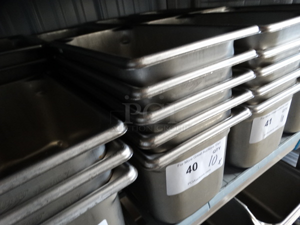 10 Stainless Steel 1/3 Size Drop In Bins. 1/3x6. 10 Times Your Bid! - Image 3 of 3