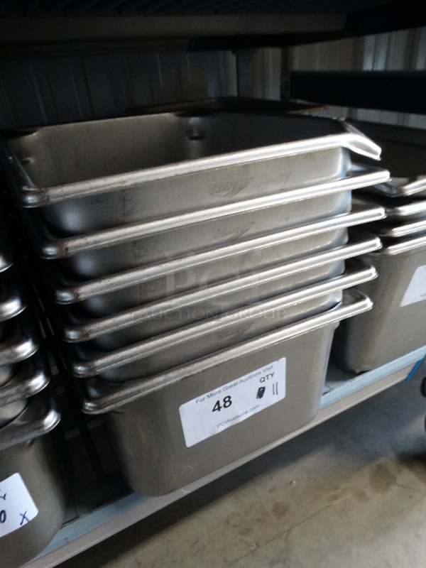 11 Stainless Steel 1/2 Size Drop In Bins. 1/2x6. 11 Times Your Bid! - Image 3 of 4