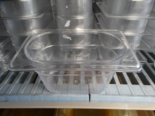 15 Rubbermaid Clear Poly 1/9 Size Drop In Bins. 1/9x4. 15 Times Your Bid!