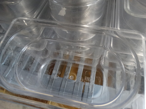 10 Rubbermaid Clear Poly 1/9 Size Drop In Bins. 1/9x4. 10 Times Your Bid! - Image 3 of 4