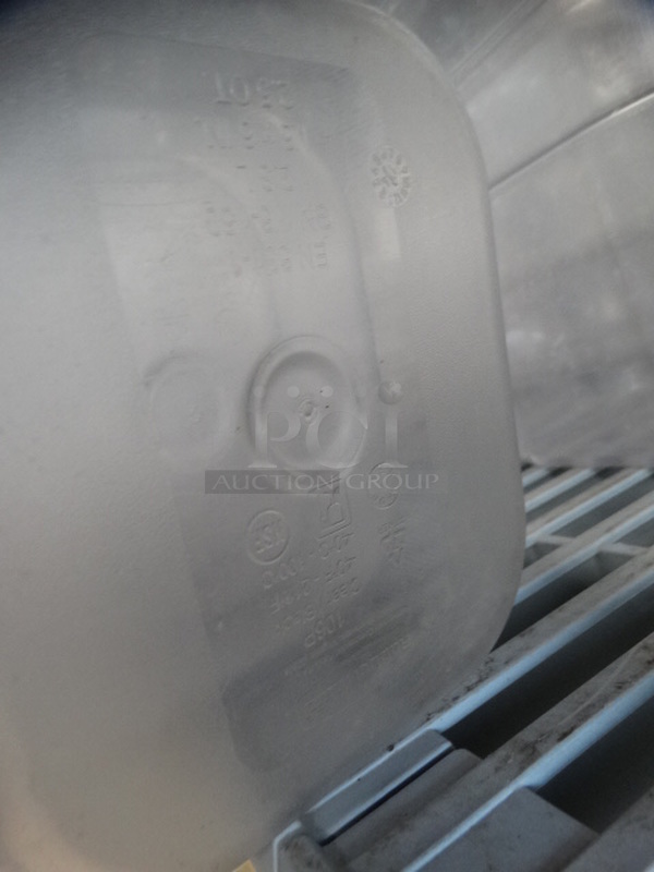 10 Rubbermaid Clear Poly 1/6 Size Drop In Bins. 1/6x6. 10 Times Your Bid! - Image 4 of 5