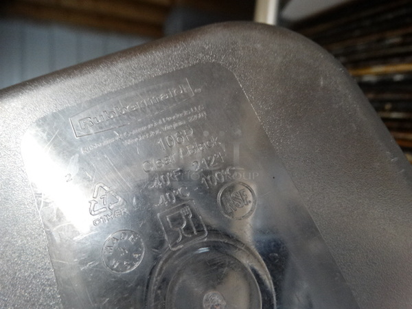 10 Rubbermaid Clear Poly 1/6 Size Drop In Bins. 1/6x6. 10 Times Your Bid! - Image 5 of 5