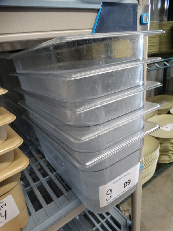 10 Clear Poly 1/3 Size Drop In Bins. 1/3x6. 10 Times Your Bid! - Image 2 of 3