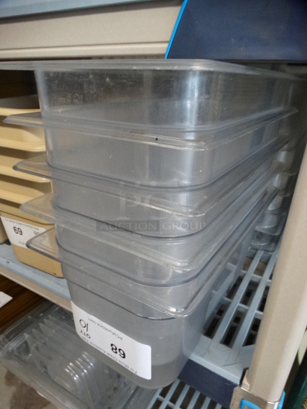 10 Clear Poly 1/3 Size Drop In Bins. 1/3x6. 10 Times Your Bid! - Image 3 of 3