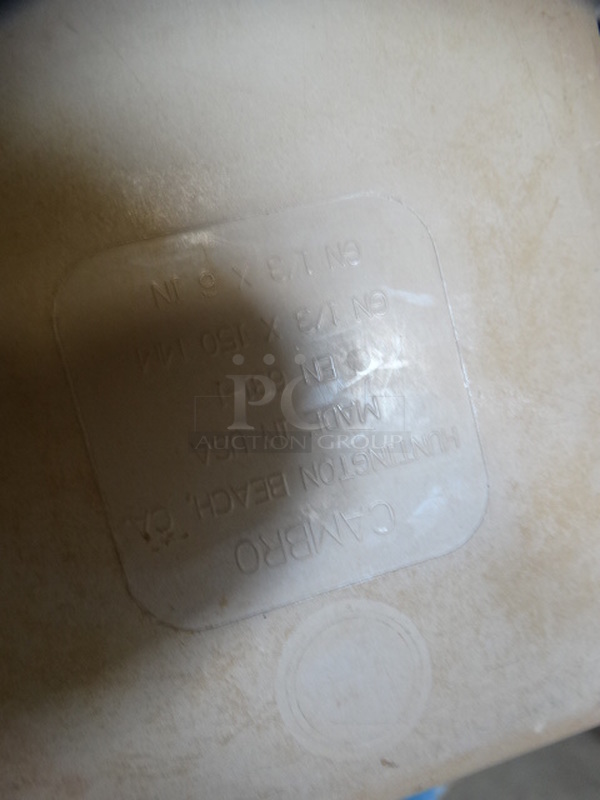4 Cambro Tan Poly 1/3 Size Drop In Bins. 1/3x6. 4 Times Your Bid! - Image 5 of 5