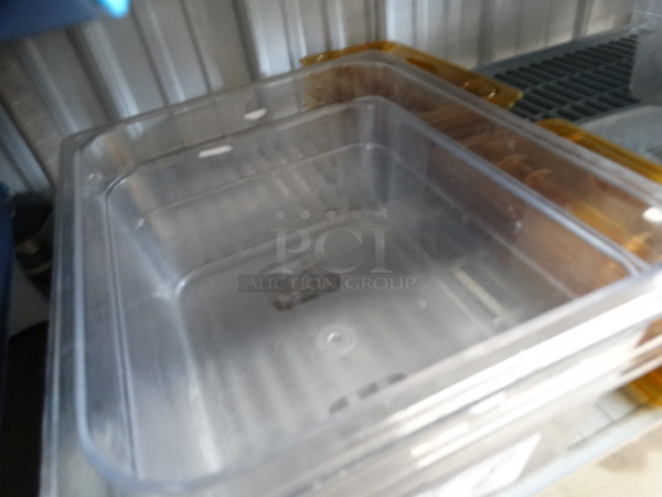 2 Poly Clear 1/2 Size Drop In Bins. 1/2x6. 2 Times Your Bid! - Image 3 of 4