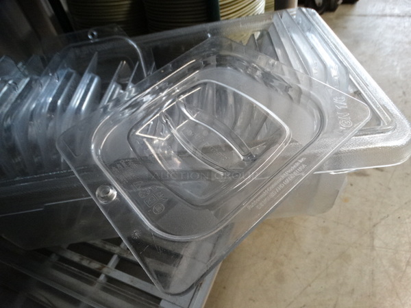 11 Rubbermaid Poly Clear 1/6 Size Drop In Bin Lids. 11 Times Your Bid! - Image 2 of 4
