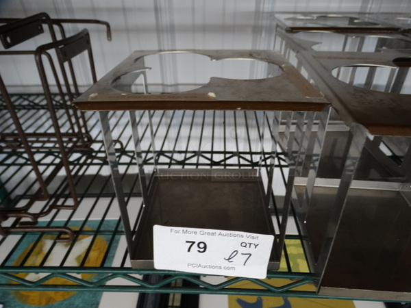 ALL ONE MONEY! Lot of 7 Metal Countertop Holders! 6.5x7x6.5 - Image 1 of 4