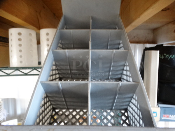ALL ONE MONEY! Lot of Gray Poly Silverware Caddy and 6 White Poly Silverware Holders! 17.5x7.5x7.5, 4.5x4.5x5.5 - Image 3 of 3