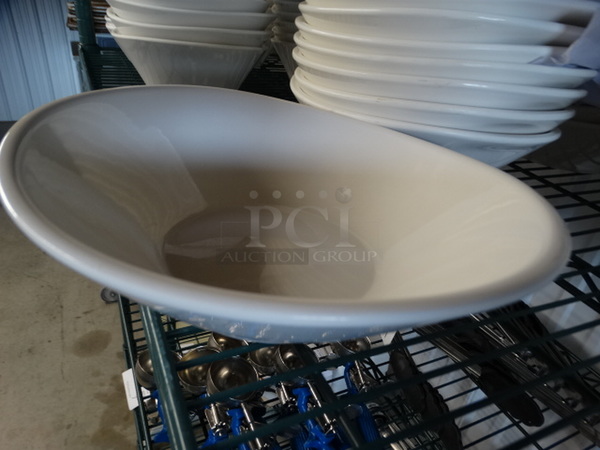 26 Carlisle White Poly Bowls. 10x9.25x3. 26 Times Your Bid! - Image 2 of 5
