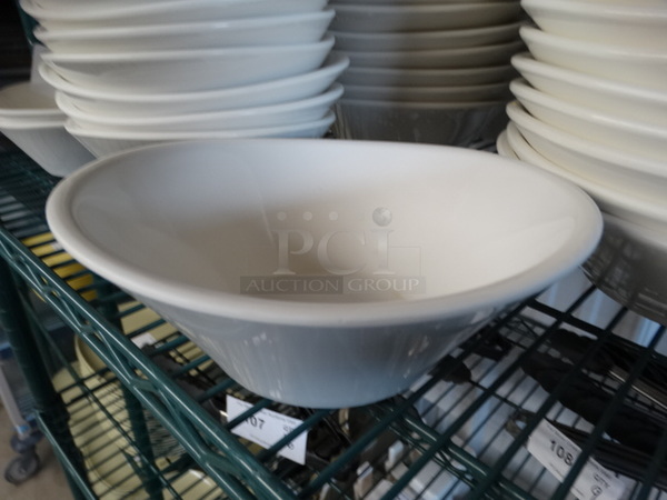 12 Creations White Poly Bowls. 8x7.25x3. 12 Times Your Bid! - Image 1 of 6