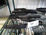 16 Metal Tongs w/ Black Poly Ends. 10". 16 Times Your Bid!