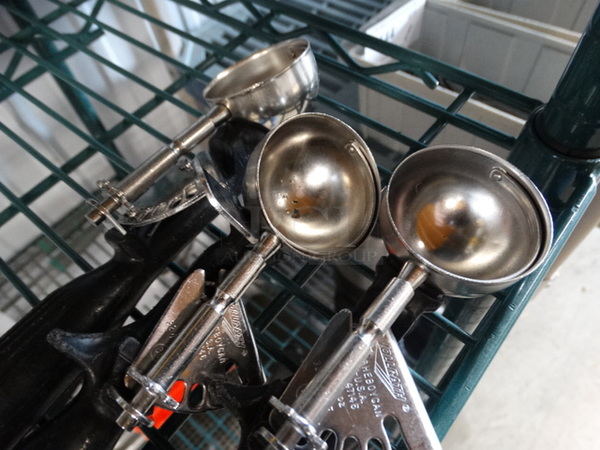 3 Metal Scoops w/ Black Handle. 8.5". 3 Times Your Bid! - Image 2 of 3