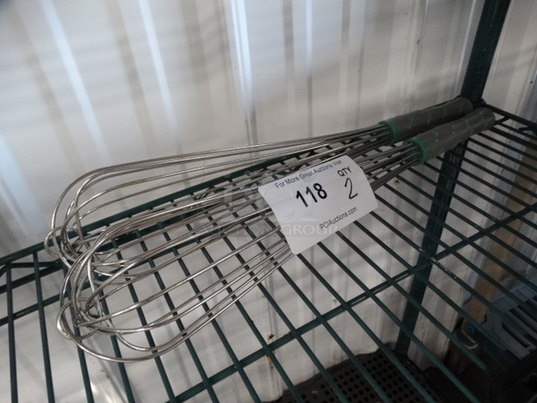 2 Metal Whisks. 18". 2 Times Your Bid! - Image 1 of 3