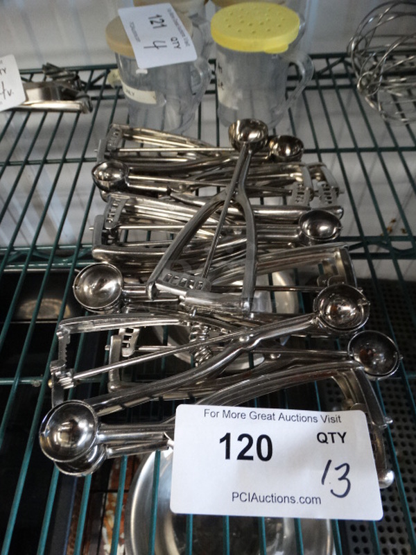 13 Metal Scoops. 7.5". 13 Times Your Bid! - Image 1 of 3