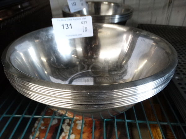 10 Metal Bowls. 11x11x4. 10 Times Your Bid! - Image 1 of 4