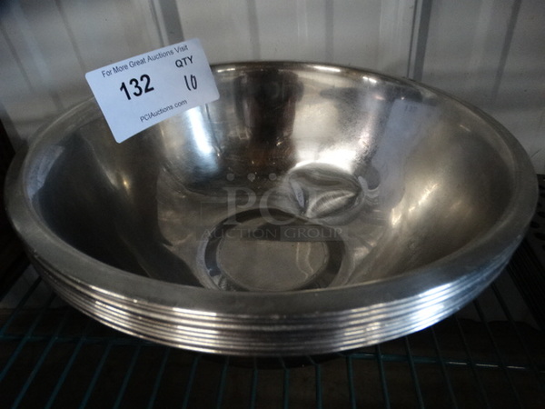 10 Metal Bowls. 11x11x4. 10 Times Your Bid!