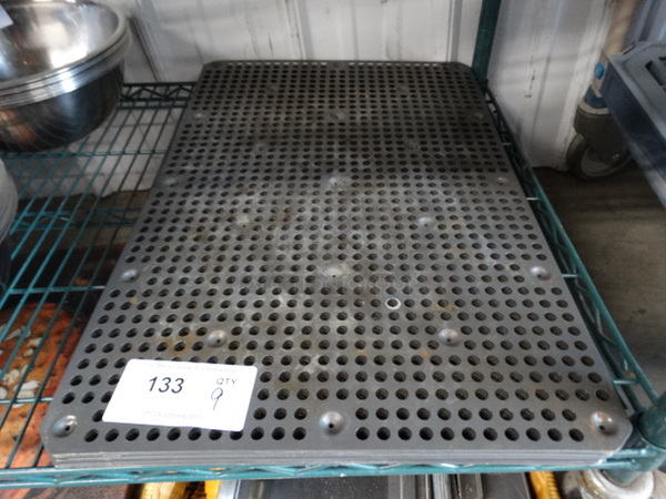 9 Metal Perforated Baking Sheets. 16x24x0.5. 9 Times Your Bid! - Image 1 of 4