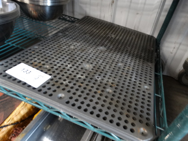 9 Metal Perforated Baking Sheets. 16x24x0.5. 9 Times Your Bid! - Image 3 of 4