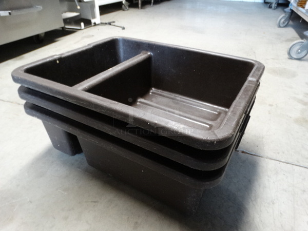 3 Brown Poly Bus Bins. 17x21x7. 3 Times Your Bid! - Image 2 of 3