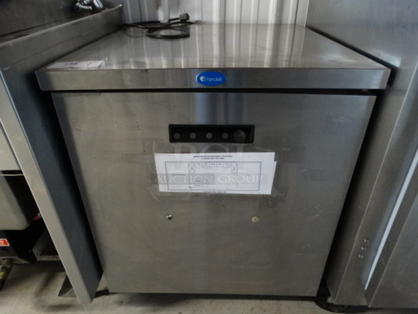 NICE! Randell Model 9404-7 Stainless Steel Commercial Single Door Undercounter Cooler on Commercial Casters. 115 Volts, 1 Phase. 27x30x32. Tested and Working! - Image 1 of 5