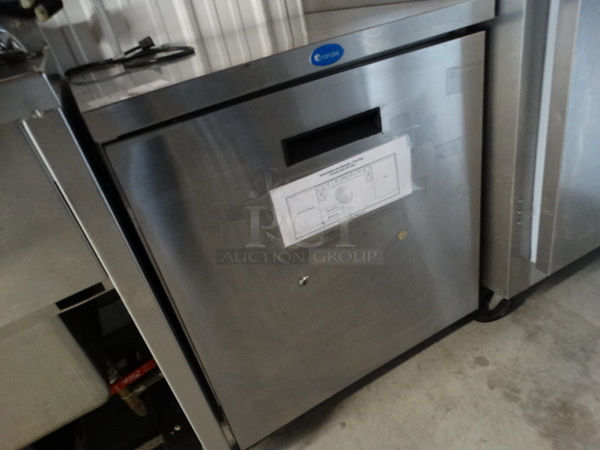 NICE! Randell Model 9404-7 Stainless Steel Commercial Single Door Undercounter Cooler on Commercial Casters. 115 Volts, 1 Phase. 27x30x32. Tested and Working! - Image 3 of 5