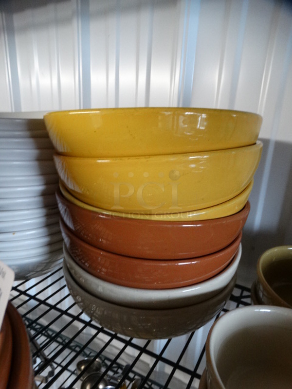 11 Various Colored Ceramic Bowls. 7.5x7.5x3, 8.5x8.5x4. 11 Times Your Bid! - Image 3 of 3
