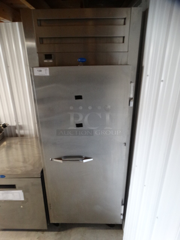WOW! Randell Model 2010F Stainless Steel Commercial Single Door Reach In Freezer on Commercial Casters. 115 Volts, 1 Phase. 30x34x81. Cannot Test Due To Plug Style