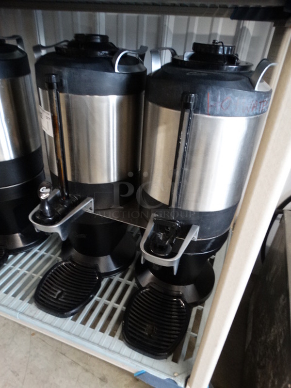 NICE! 2 Curtis Model TXSG1501S200 Chrome Finish Countertop Coffee Servers on Black Finish Stand. 18x15x23 - Image 3 of 8