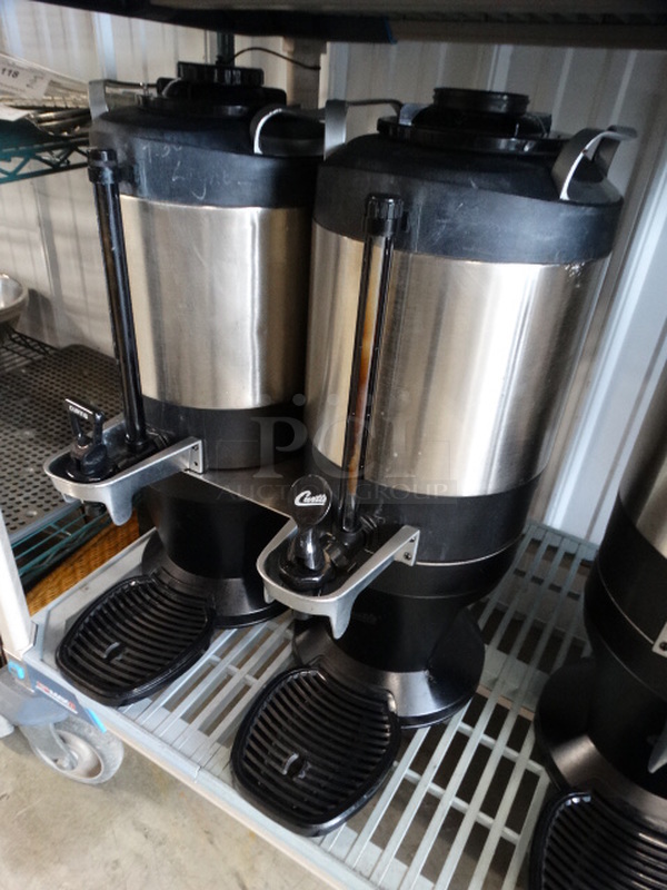NICE! 2 Curtis Model TXSG1501S200 Chrome Finish Countertop Coffee Servers on Black Finish Stand. 18x15x23 - Image 2 of 8