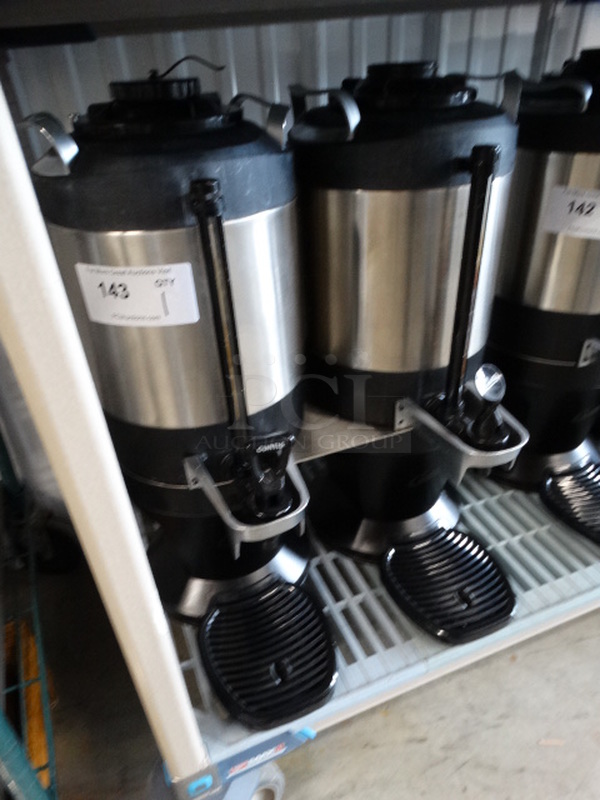 NICE! 2 Curtis Model TXSG1501S200 Chrome Finish Countertop Coffee Servers on Black Finish Stand. 18x15x23 - Image 3 of 8