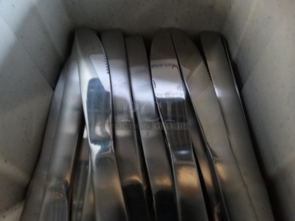 ALL ONE MONEY! Lot of Metal Knives in Poly Bin! 8.5" - Image 4 of 6