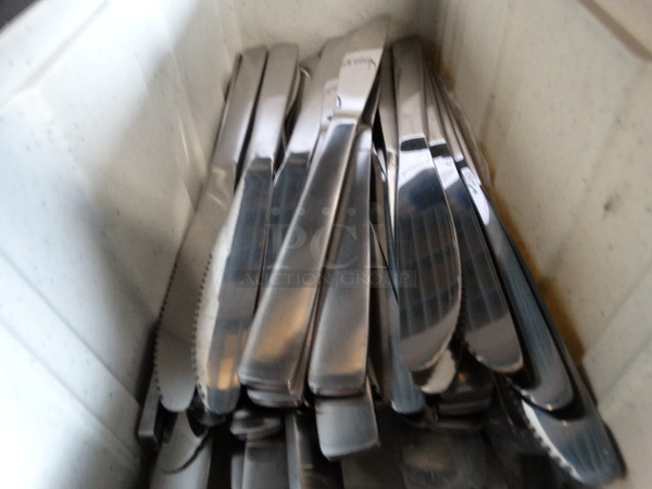 ALL ONE MONEY! Lot of Metal Knives in Poly Bin! 8.5" - Image 4 of 5
