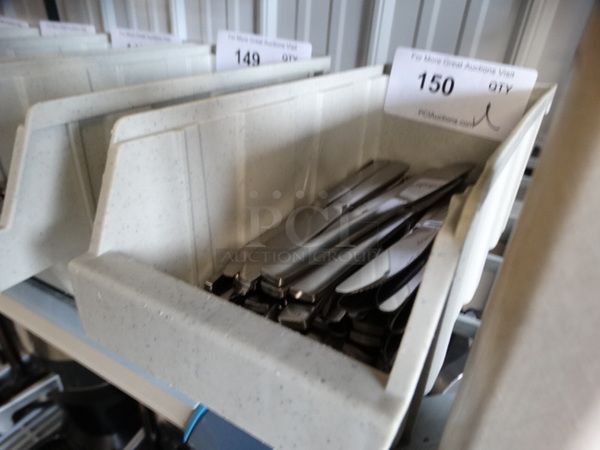 ALL ONE MONEY! Lot of Metal Knives in Poly Bin! 8.5" - Image 5 of 5