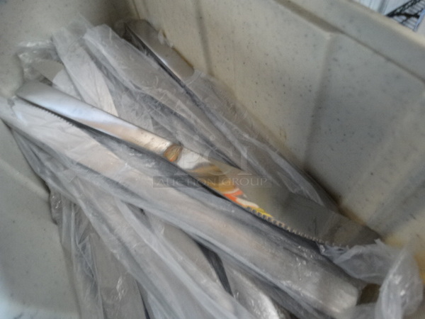 ALL ONE MONEY! Lot of 24 BRAND NEW Metal Knives in Poly Bin! 8.5" - Image 3 of 3