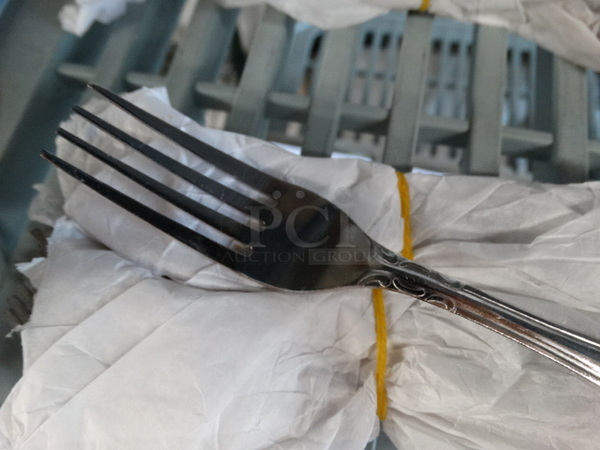 ALL ONE MONEY! Lot of 24 BRAND NEW Metal Forks! 7.5" - Image 3 of 4