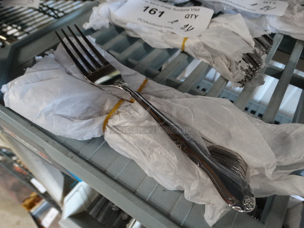 ALL ONE MONEY! Lot of 24 BRAND NEW Metal Forks! 7.5" - Image 4 of 4