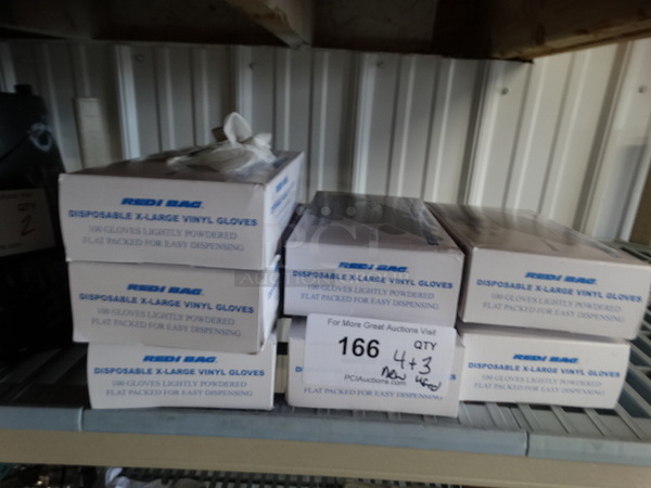 ALL ONE MONEY! Lot of 4 BRAND NEW and 3 Used Boxes of XL Gloves! - Image 1 of 4