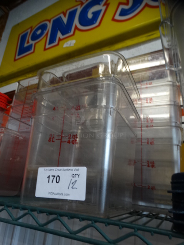 12 Poly Clear Containers. 9x9x9. 12 Times Your Bid! - Image 2 of 3