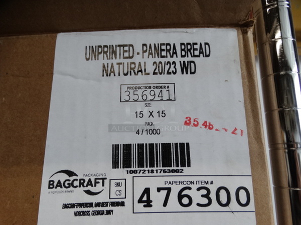ALL ONE MONEY! Lot of Unprinted Natural Sandwich Wrap Sheets! - Image 3 of 3