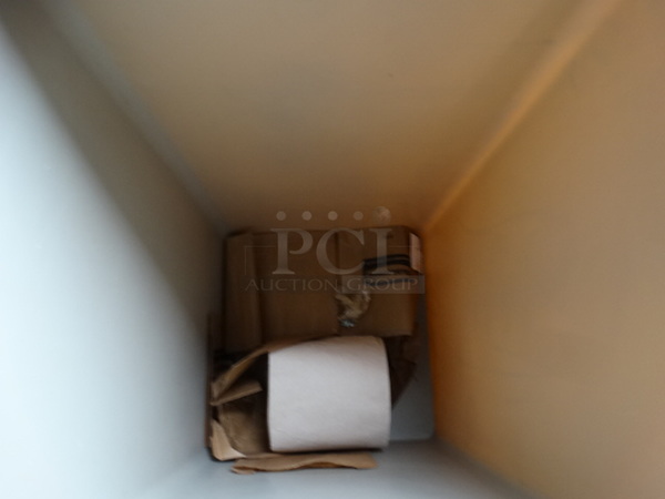 Tan Poly Trash Can. 19.5x19.5x34 - Image 4 of 4