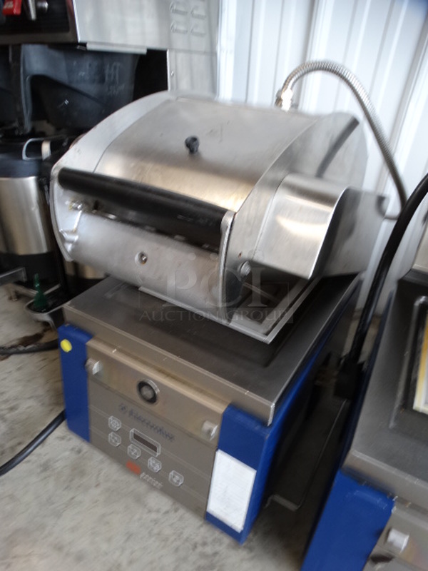 AWESOME! 2012 Electrolux Model HSPPAN HSG Panini Stainless Steel Commercial Countertop Electric Powered Panini Press. 208 Volts, 1 Phase. 14x24x21. Cannot Test Due To Plug Style - Image 2 of 9