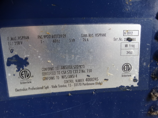 AWESOME! 2012 Electrolux Model HSPPAN HSG Panini Stainless Steel Commercial Countertop Electric Powered Panini Press. 208 Volts, 1 Phase. 14x24x21. Cannot Test Due To Plug Style - Image 11 of 11