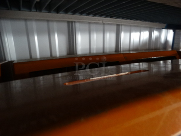 2 Orange Metal Cash Deposit Boxes w/ Top Slot and Clear Front Panel. 11.5x10x10. 2 Times Your Bid! - Image 3 of 3