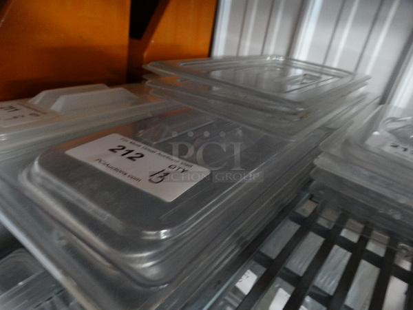 13 Clear Poly 1/3 Size Drop In Bin Lids. 13 Times Your Bid! - Image 2 of 3