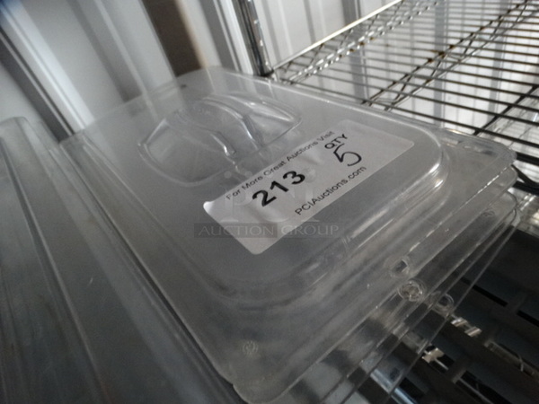 5 Clear Poly 1/3 Size Drop In Bin Lids. 5 Times Your Bid! - Image 2 of 3