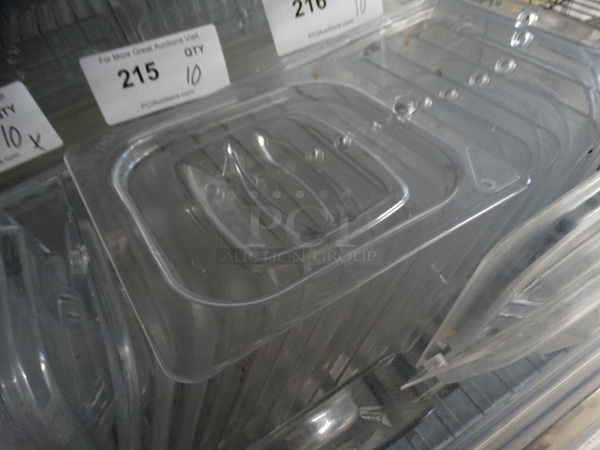 15 Clear Poly 1/6 Size Drop In Bin Lids. 15 Times Your Bid! - Image 2 of 3