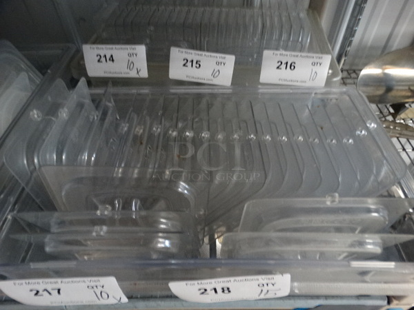 15 Clear Poly 1/6 Size Drop In Bin Lids. 15 Times Your Bid! - Image 3 of 3