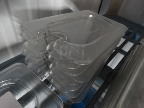 12 Clear Poly 1/9 Size Drop In Bin Lids. 12 Times Your Bid! - Image 2 of 3